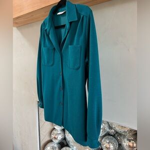 VINTAGE Teal Blazer/Shacket O/S